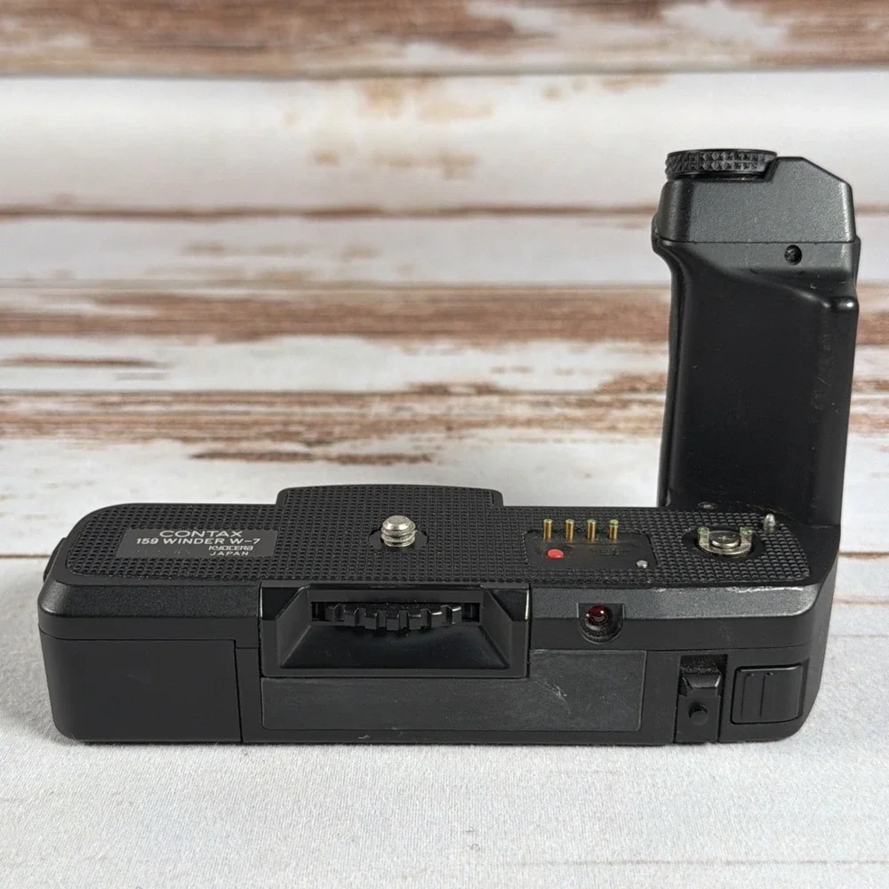 Contax Winder W-7 Motor Drive For 159MM SLR Camera Black Used Tested